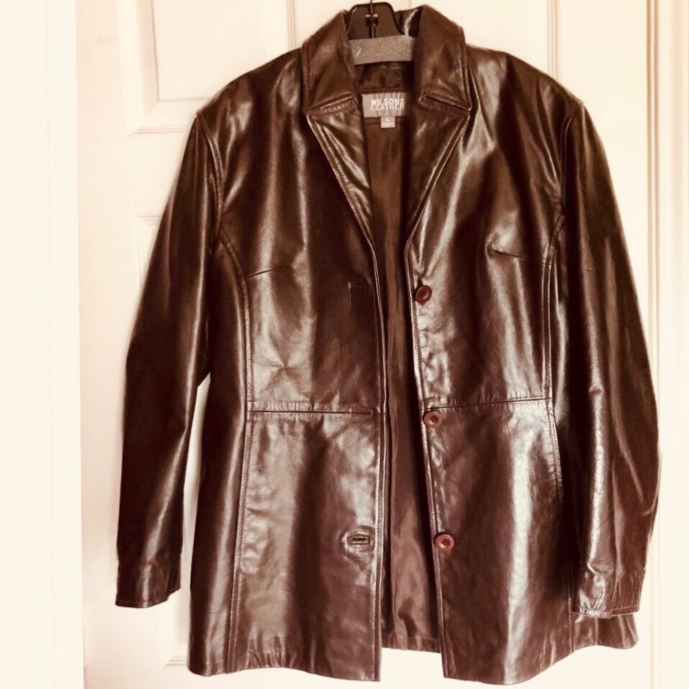 Wilsons Leather Chocolate Brown Jacket for Women